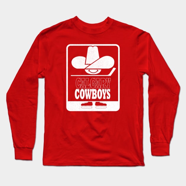 DEFUNCT - Calgary Cowboys Hockey Long Sleeve T-Shirt by LocalZonly